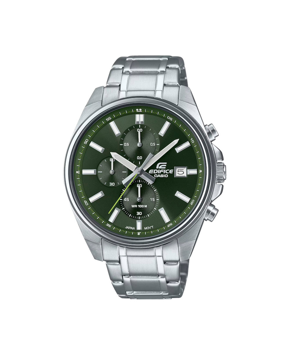 RELOJ PARA HOMBRE CASIO EDIFICE EFV-610D-3CVUDF -VERDE - Tiendas Casio TITEC