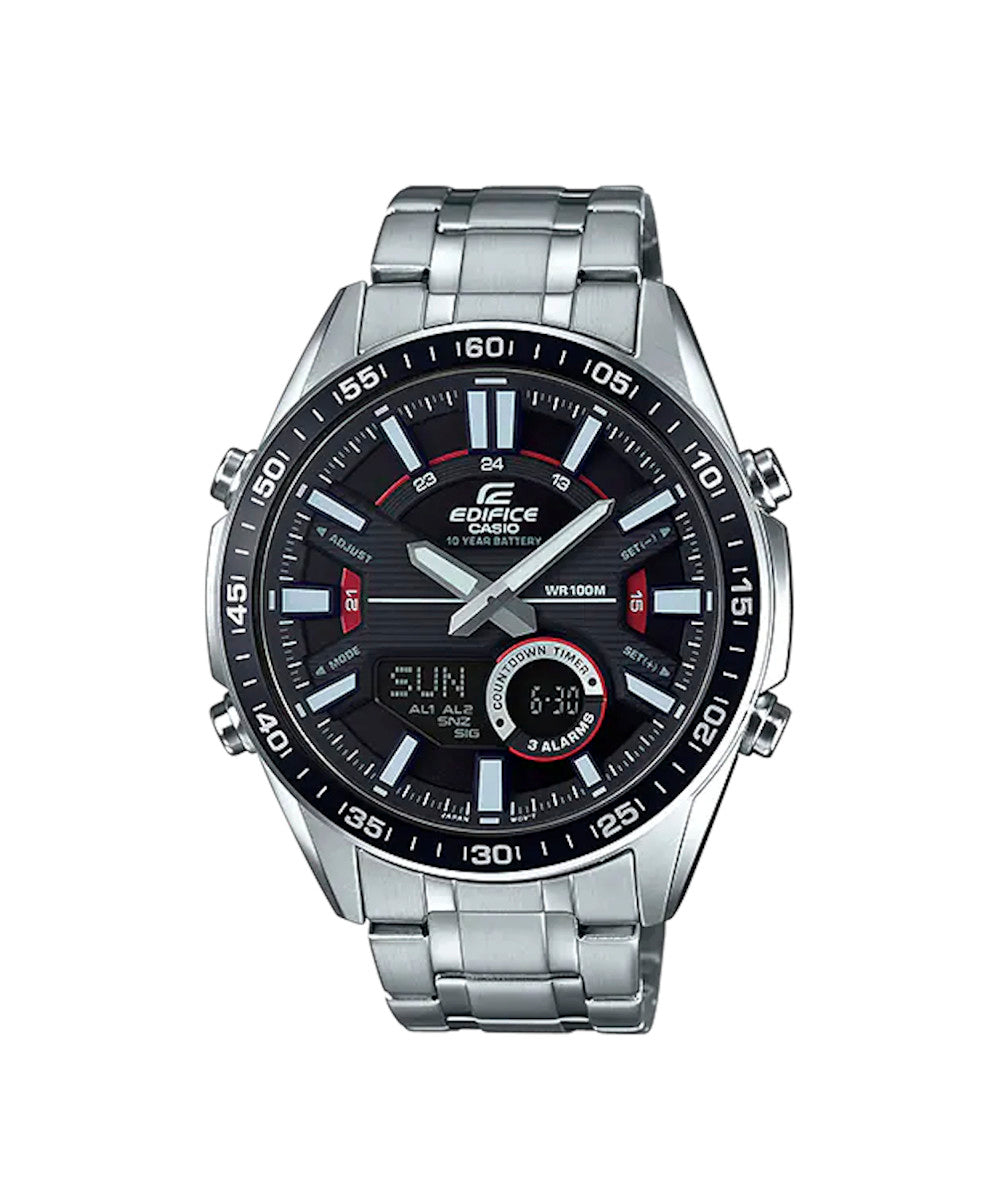 RELOJ PARA HOMBRE CASIO EDIFICE EFV-C100D-1AVDF -NEGRO - Tiendas Casio TITEC