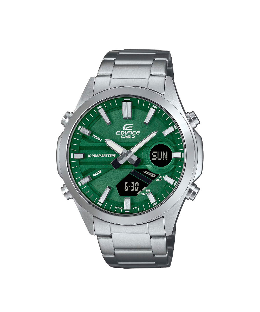 RELOJ PARA HOMBRE CASIO EDIFICE EFV-C120D-3ADF -VERDE - Tiendas Casio TITEC