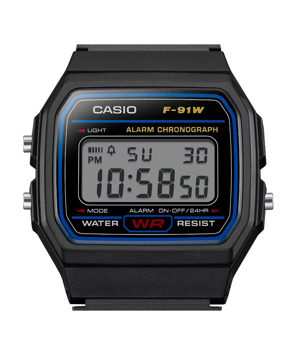 RELOJ CASIO F-91W-1DG -NEGRO - Tiendas Casio TITEC