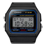 RELOJ CASIO F-91W-1DG -NEGRO - Tiendas Casio TITEC
