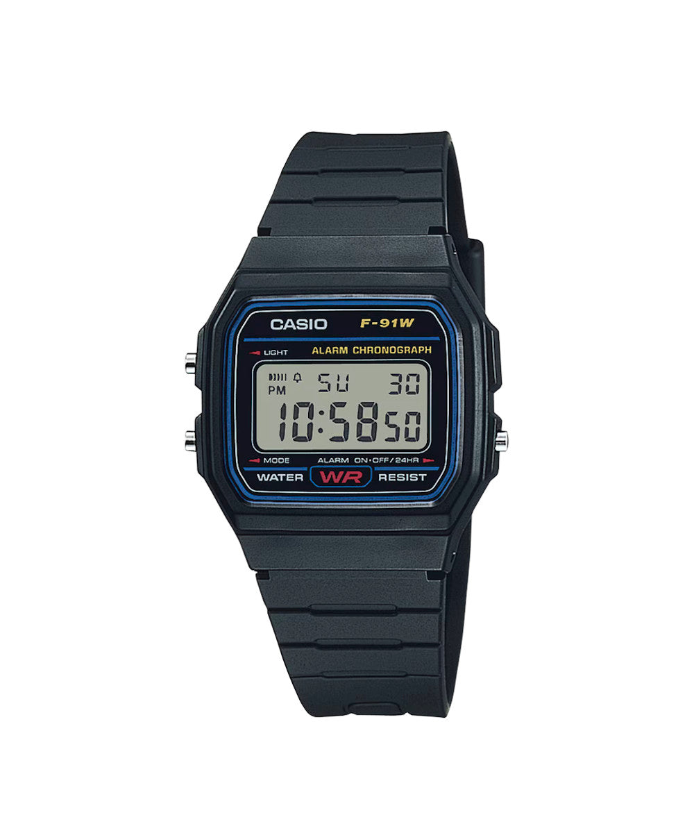 RELOJ CASIO F-91W-1DG -NEGRO - Tiendas Casio TITEC