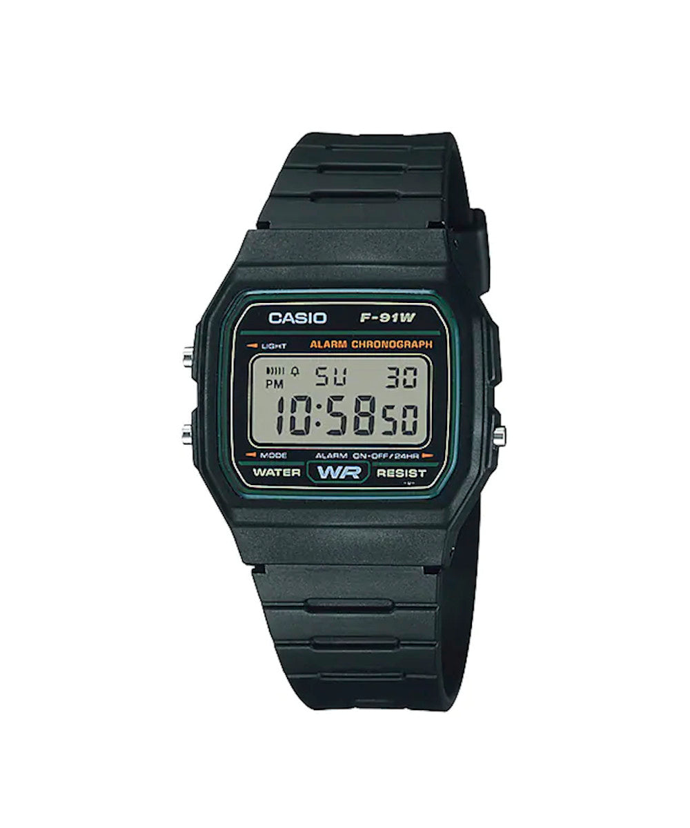 RELOJ CASIO F-91W-3DG -NEGRO - Tiendas Casio TITEC