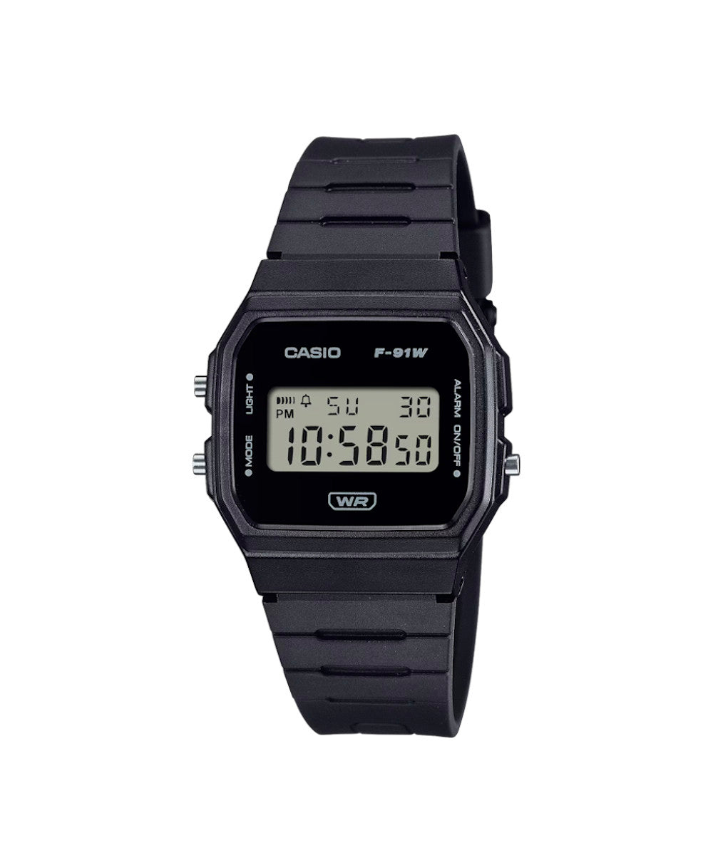 RELOJ CASIO F-91WB-1ADF -NEGRO - Tiendas Casio TITEC