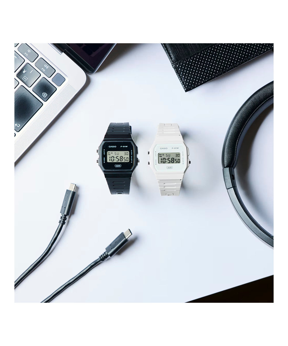 RELOJ CASIO F-91WB-1ADF -NEGRO - Tiendas Casio TITEC