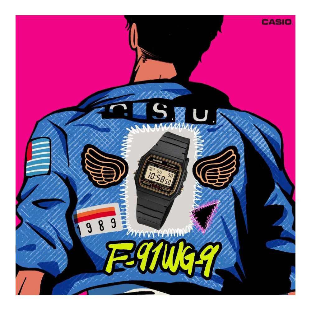 RELOJ CASIO F-91WG-9QDF -NEGRO - Tiendas Casio TITEC