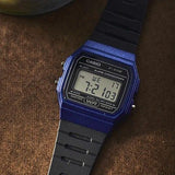 RELOJ CASIO F-91WM-2ADF -AZUL - Tiendas Casio TITEC