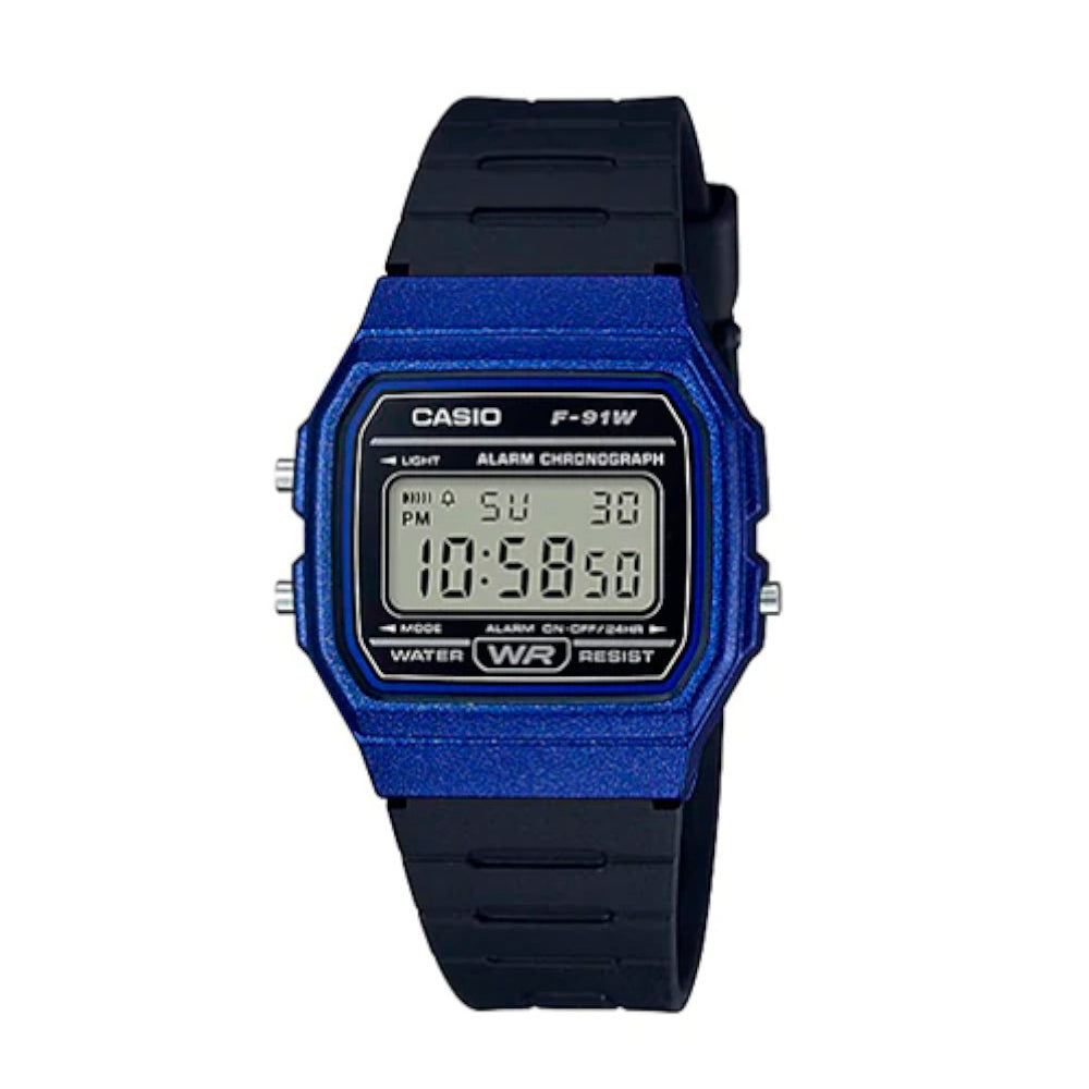 RELOJ CASIO F-91WM-2ADF -AZUL - Tiendas Casio TITEC