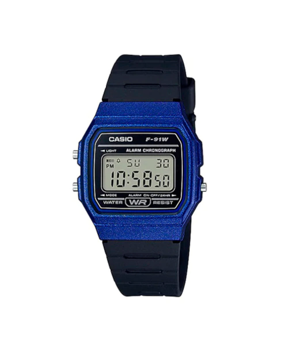 RELOJ CASIO F-91WM-2ADF -AZUL - Tiendas Casio TITEC
