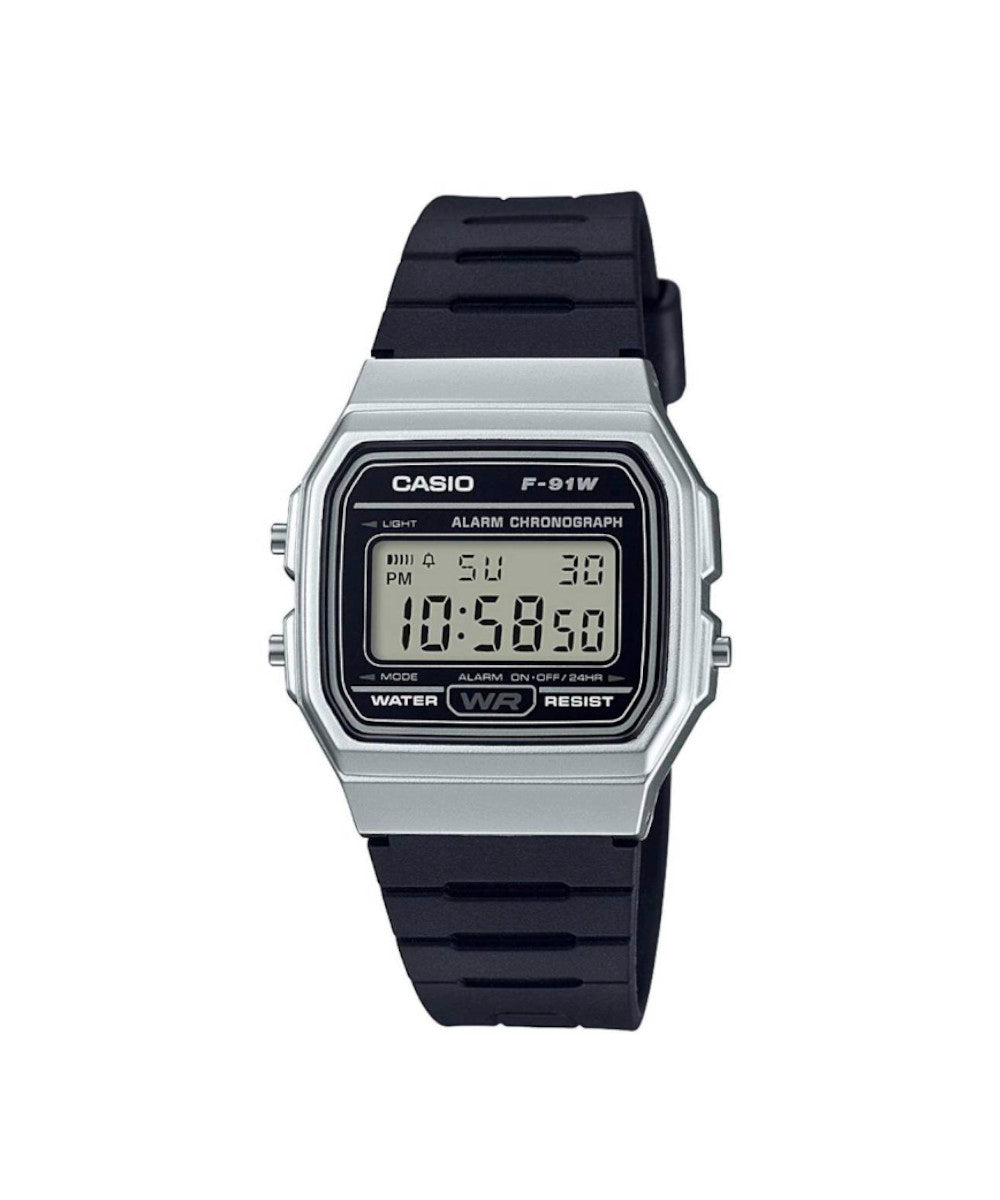RELOJ CASIO F-91WM-7ADF -PLATEADO - Tiendas Casio TITEC