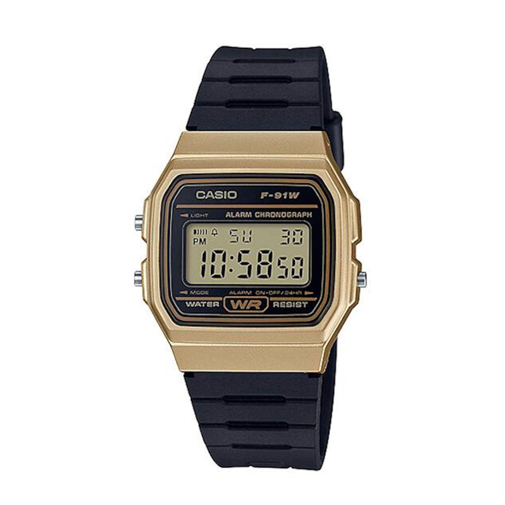 RELOJ CASIO F-91WM-9ADF-DORADO - Tiendas Casio TITEC