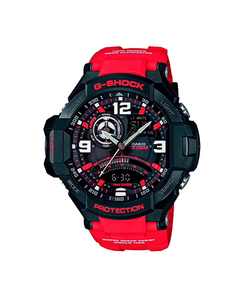 RELOJ CASIO G-SHOCK GA-1000-4BDR- ROJO - Tiendas Casio TITEC