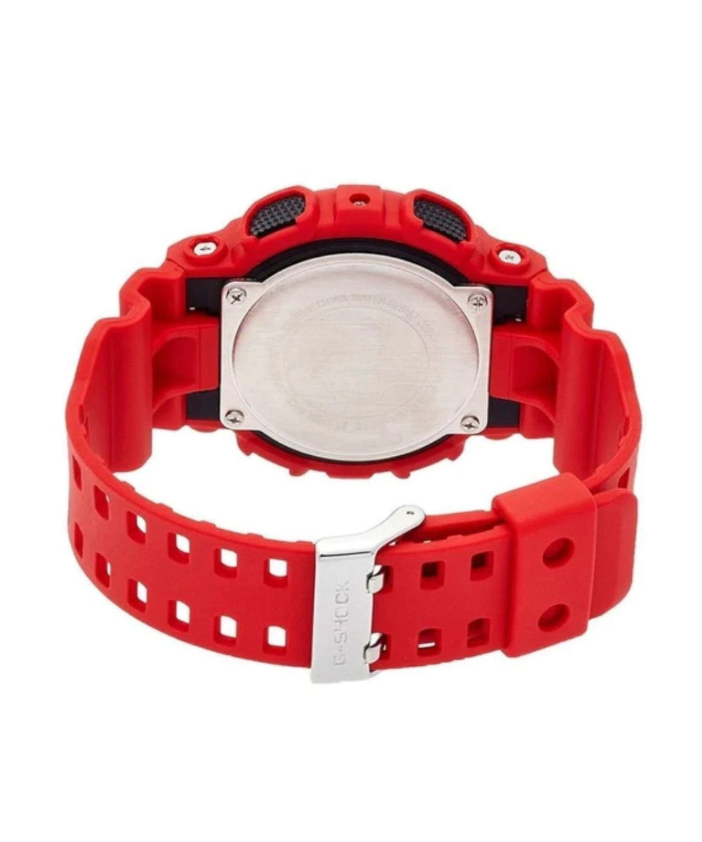 RELOJ CASIO G-SHOCK GA-100B-4ADR- ROJO - Tiendas Casio TITEC