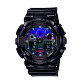 RELOJ CASIO G-SHOCK GA-100RGB-1ADR- NEGRO