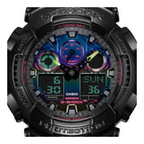RELOJ CASIO G-SHOCK GA-100RGB-1ADR- NEGRO