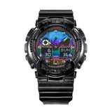 RELOJ CASIO G-SHOCK GA-100RGB-1ADR- NEGRO