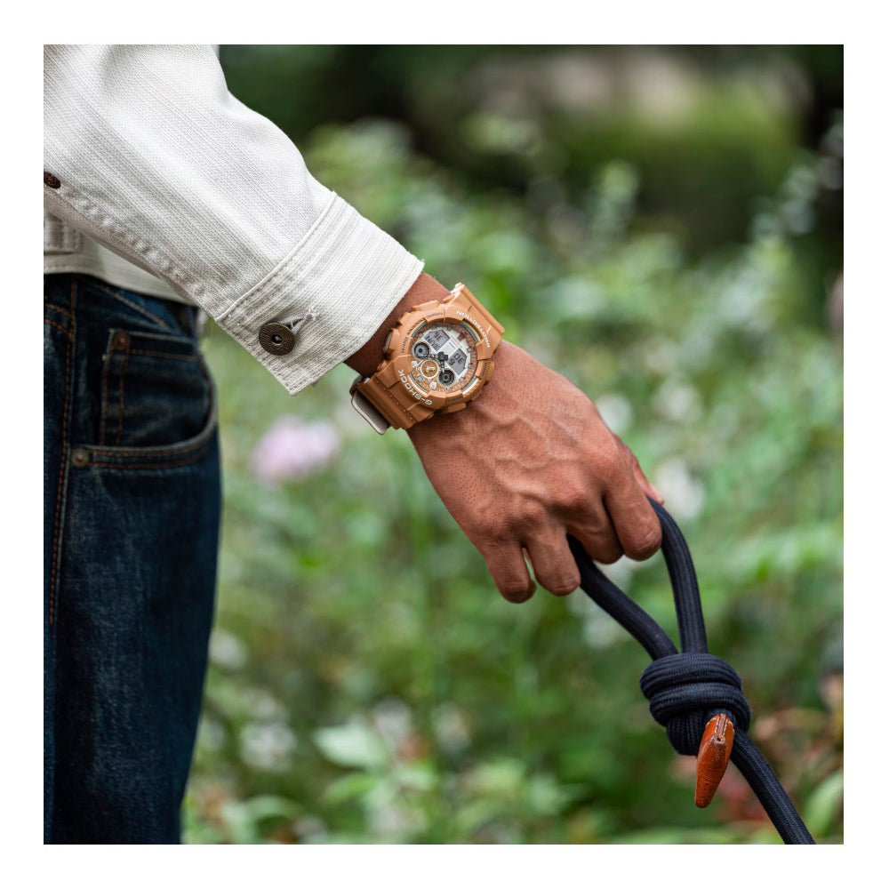 RELOJ CASIO G-SHOCK GA-100SHB-5ADR- CAFÉ - Tiendas Casio TITEC