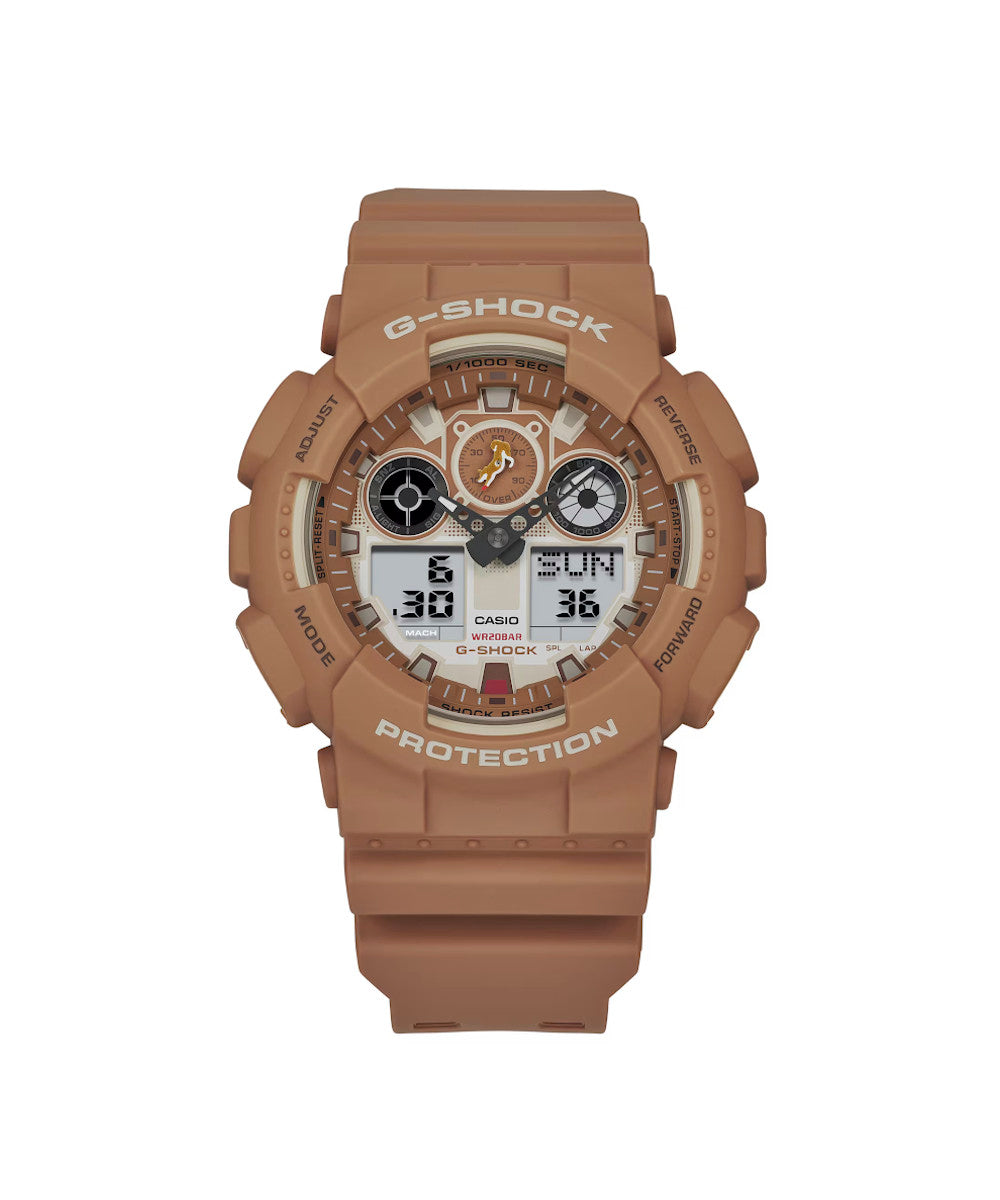 RELOJ CASIO G-SHOCK GA-100SHB-5ADR- CAFÉ - Tiendas Casio TITEC
