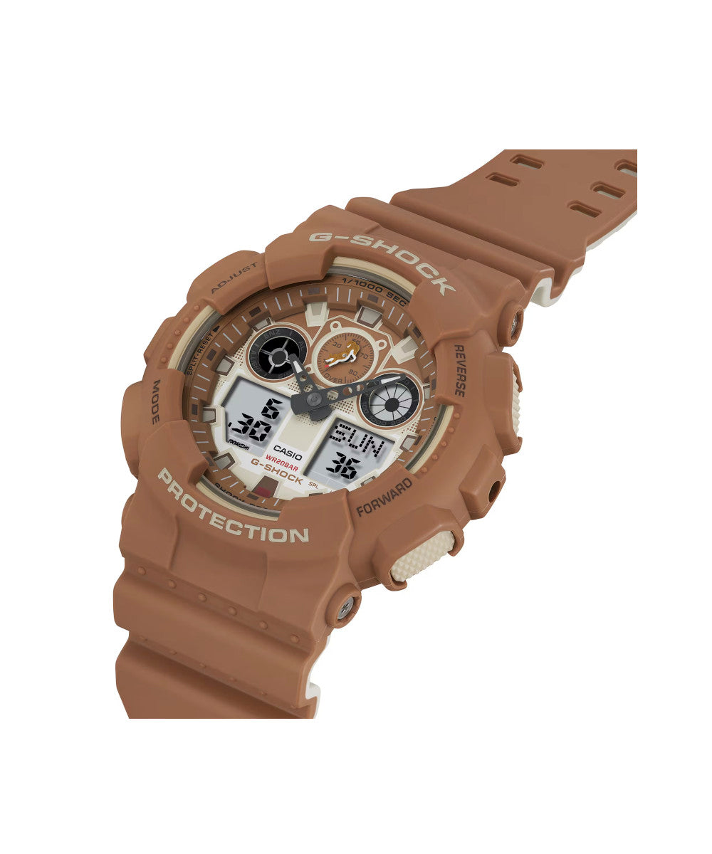 RELOJ CASIO G-SHOCK GA-100SHB-5ADR- CAFÉ - Tiendas Casio TITEC