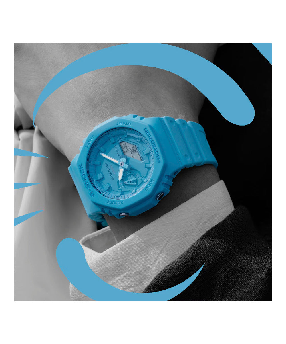 RELOJ CASIO G-SHOCK GA-2100-2A2DR- AZUL - Tiendas Casio TITEC