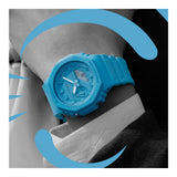 RELOJ CASIO G-SHOCK GA-2100-2A2DR- AZUL - Tiendas Casio TITEC