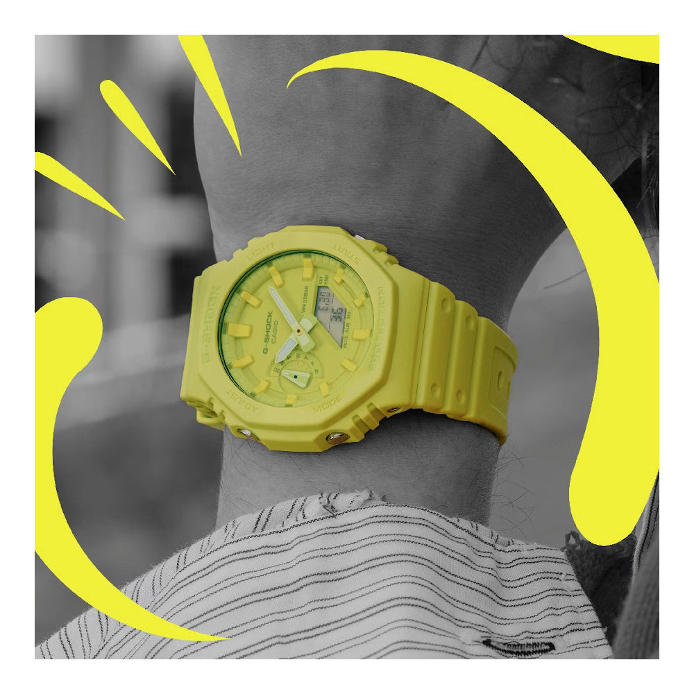 RELOJ CASIO G-SHOCK GA-2100-9A9DR- AMARILLO - Tiendas Casio TITEC