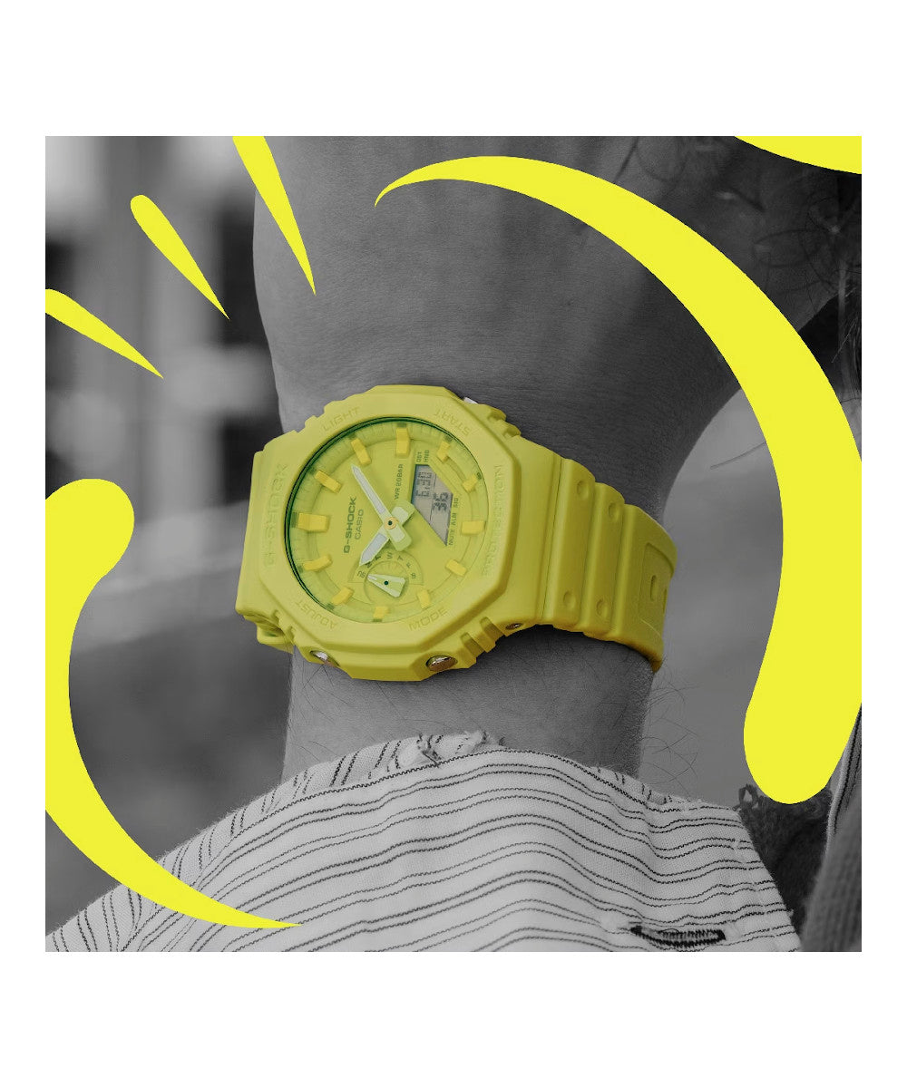 RELOJ CASIO G-SHOCK GA-2100-9A9DR- AMARILLO - Tiendas Casio TITEC