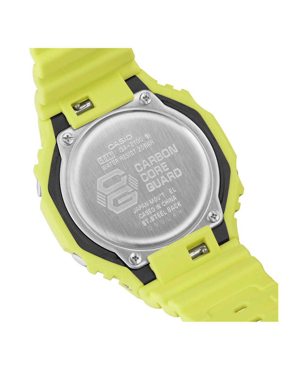 RELOJ CASIO G-SHOCK GA-2100-9A9DR- AMARILLO - Tiendas Casio TITEC