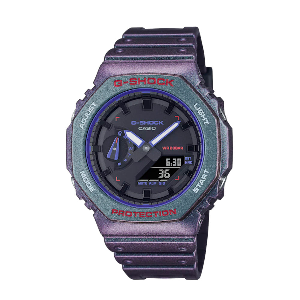 RELOJ CASIO G-SHOCK GA-2100AH-6ADR- MORADO - Tiendas Casio TITEC