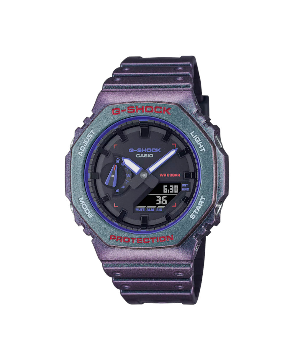 RELOJ CASIO G-SHOCK GA-2100AH-6ADR- MORADO - Tiendas Casio TITEC
