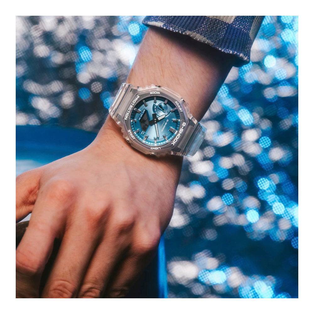 RELOJ CASIO G-SHOCK GA-2100BM-7A2DR- AZUL - Tiendas Casio TITEC