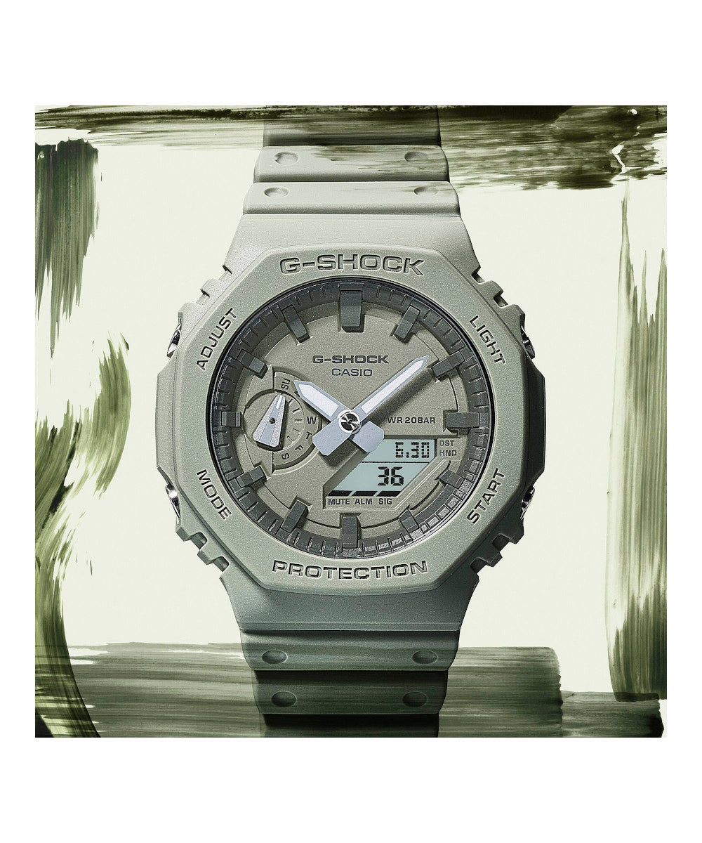 RELOJ CASIO G-SHOCK GA-2100NC-3ADR- VERDE - Tiendas Casio TITEC