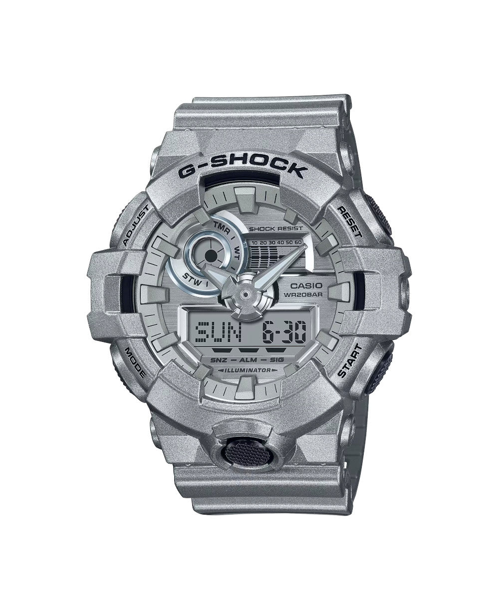 RELOJ CASIO G-SHOCK GA-700FF-8ADR- PLATEADO - Tiendas Casio TITEC