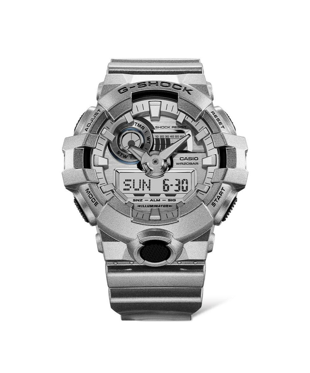 RELOJ CASIO G-SHOCK GA-700FF-8ADR- PLATEADO - Tiendas Casio TITEC