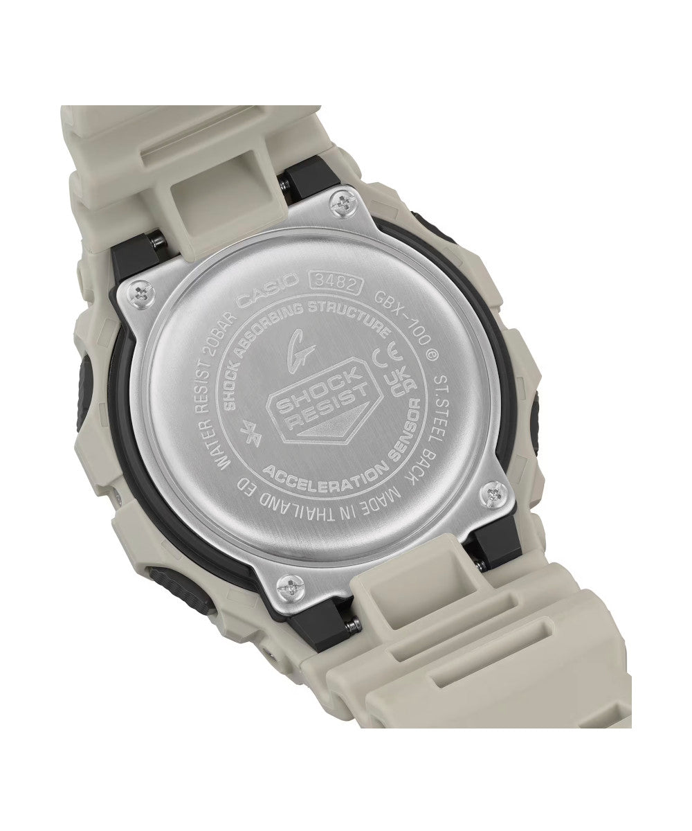 RELOJ CASIO G-SHOCK GBX-100-8DR- GRIS - Tiendas Casio TITEC