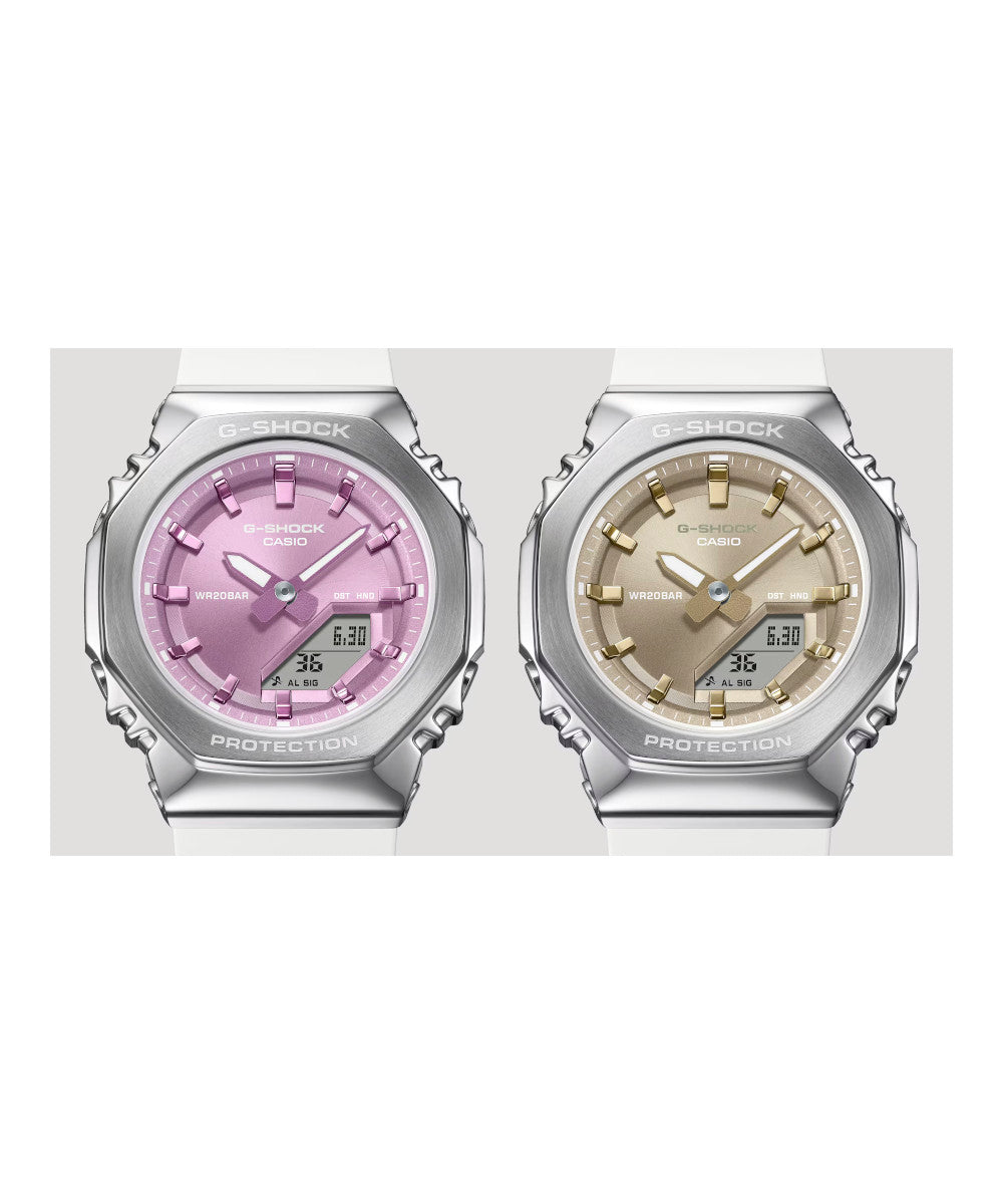 RELOJ PARA MUJER CASIO G-SHOCK  GM-S2110-7A6DR -ROSADO - Tiendas Casio TITEC