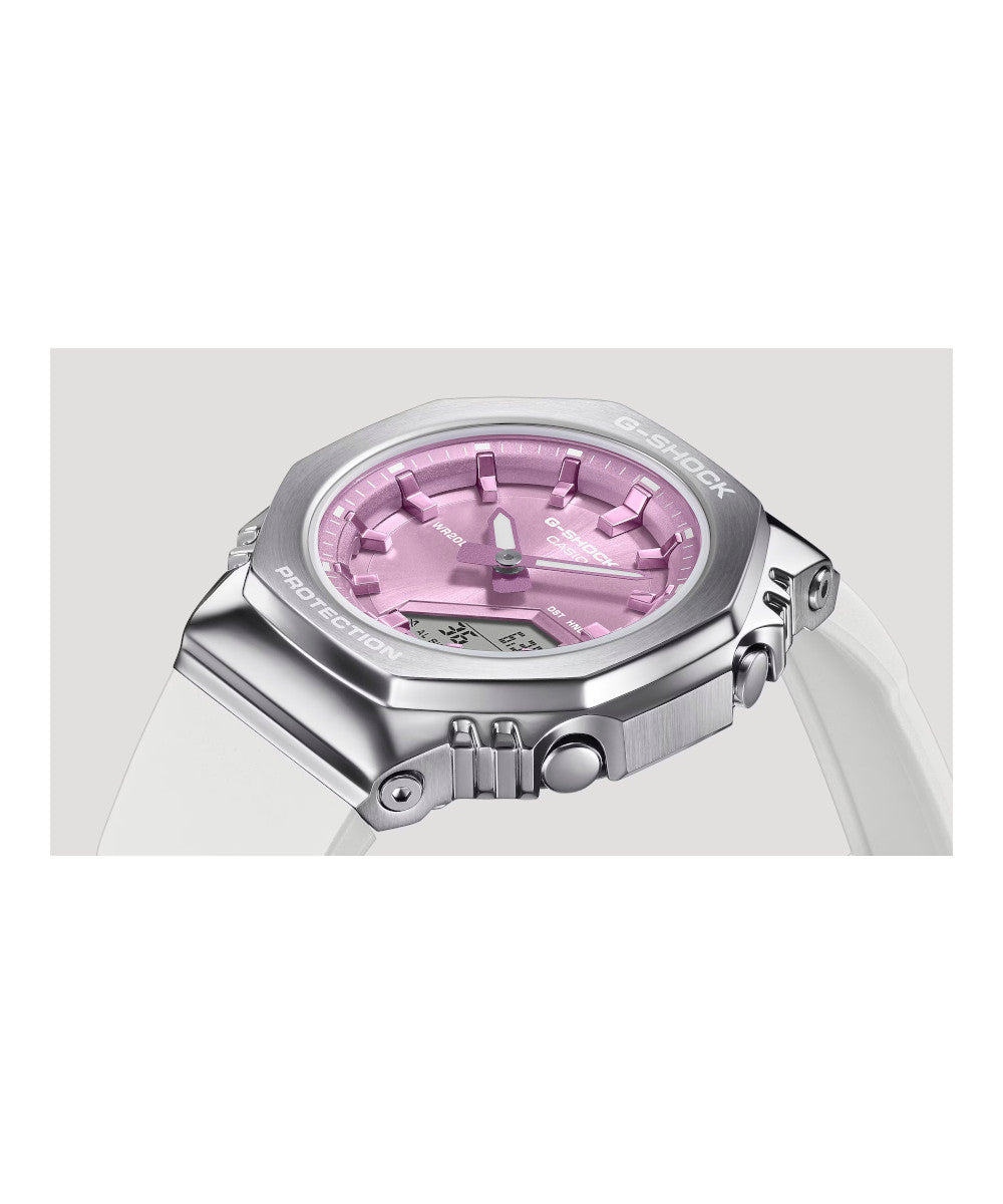 RELOJ PARA MUJER CASIO G-SHOCK  GM-S2110-7A6DR -ROSADO - Tiendas Casio TITEC