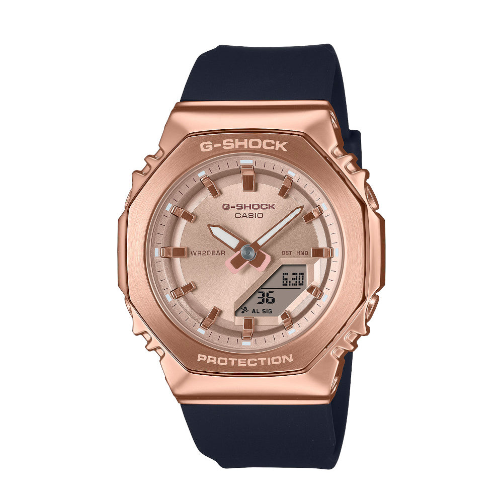 RELOJ PARA MUJER CASIO G-SHOCK  GM-S2110PG-1A4DR -NEGRO - Tiendas Casio TITEC
