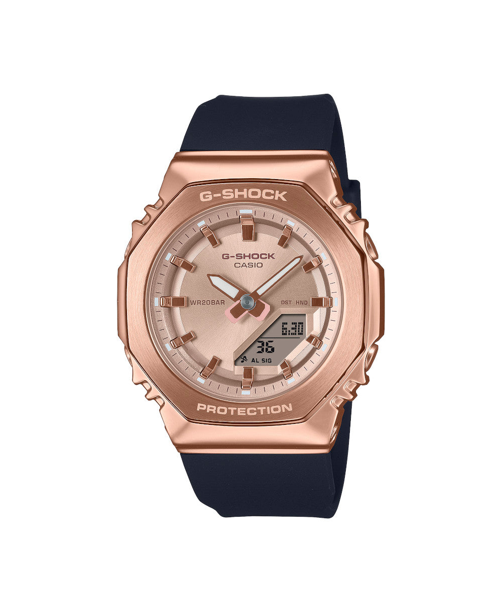 RELOJ PARA MUJER CASIO G-SHOCK  GM-S2110PG-1A4DR -NEGRO - Tiendas Casio TITEC