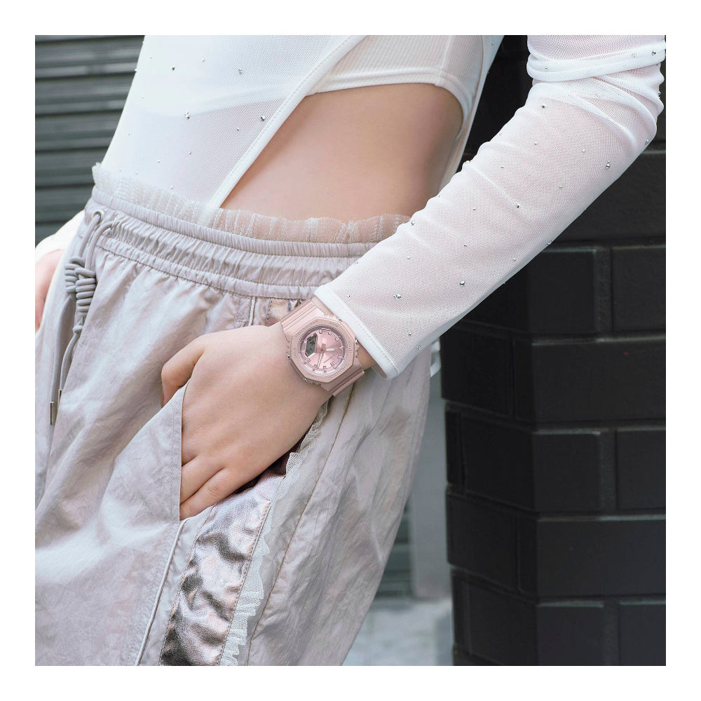 RELOJ PARA MUJER CASIO G-SHOCK  GMA-P2100ST-4ADR -ROSADO - Tiendas Casio TITEC