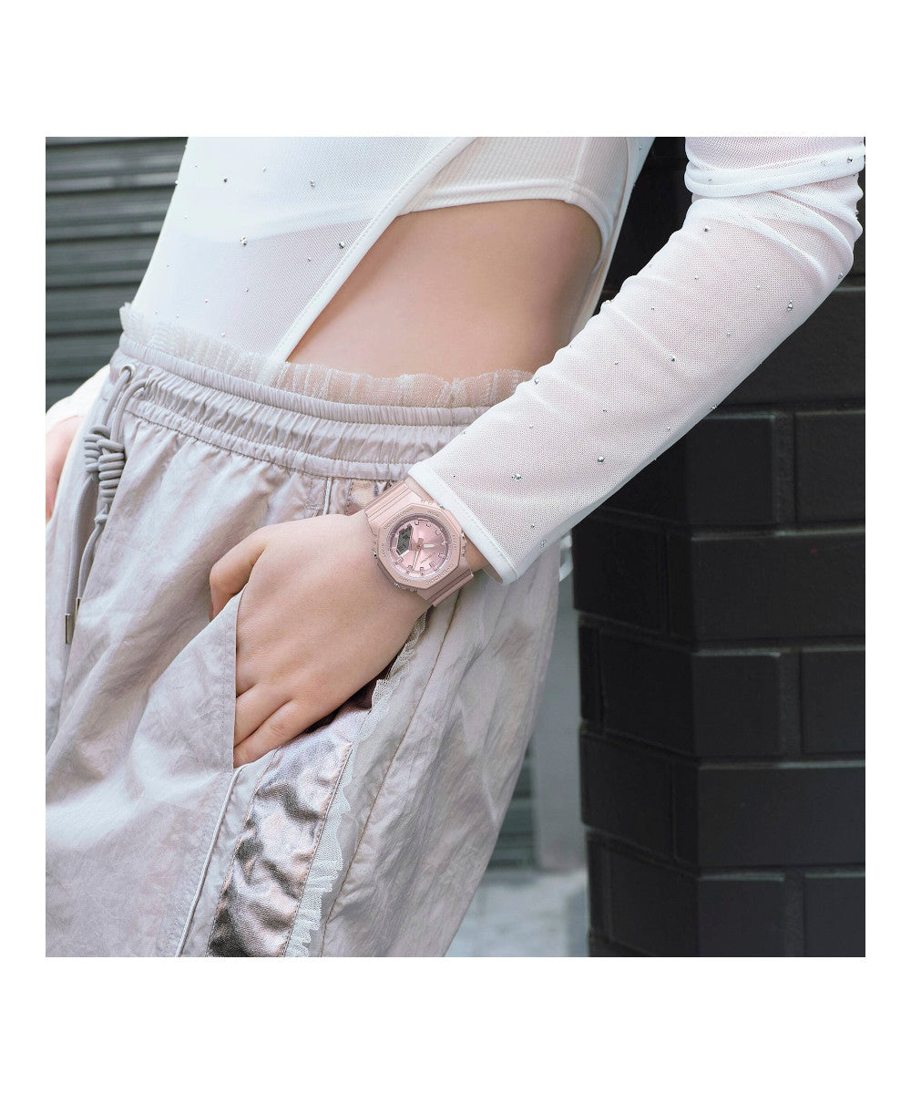 RELOJ PARA MUJER CASIO G-SHOCK  GMA-P2100ST-4ADR -ROSADO - Tiendas Casio TITEC