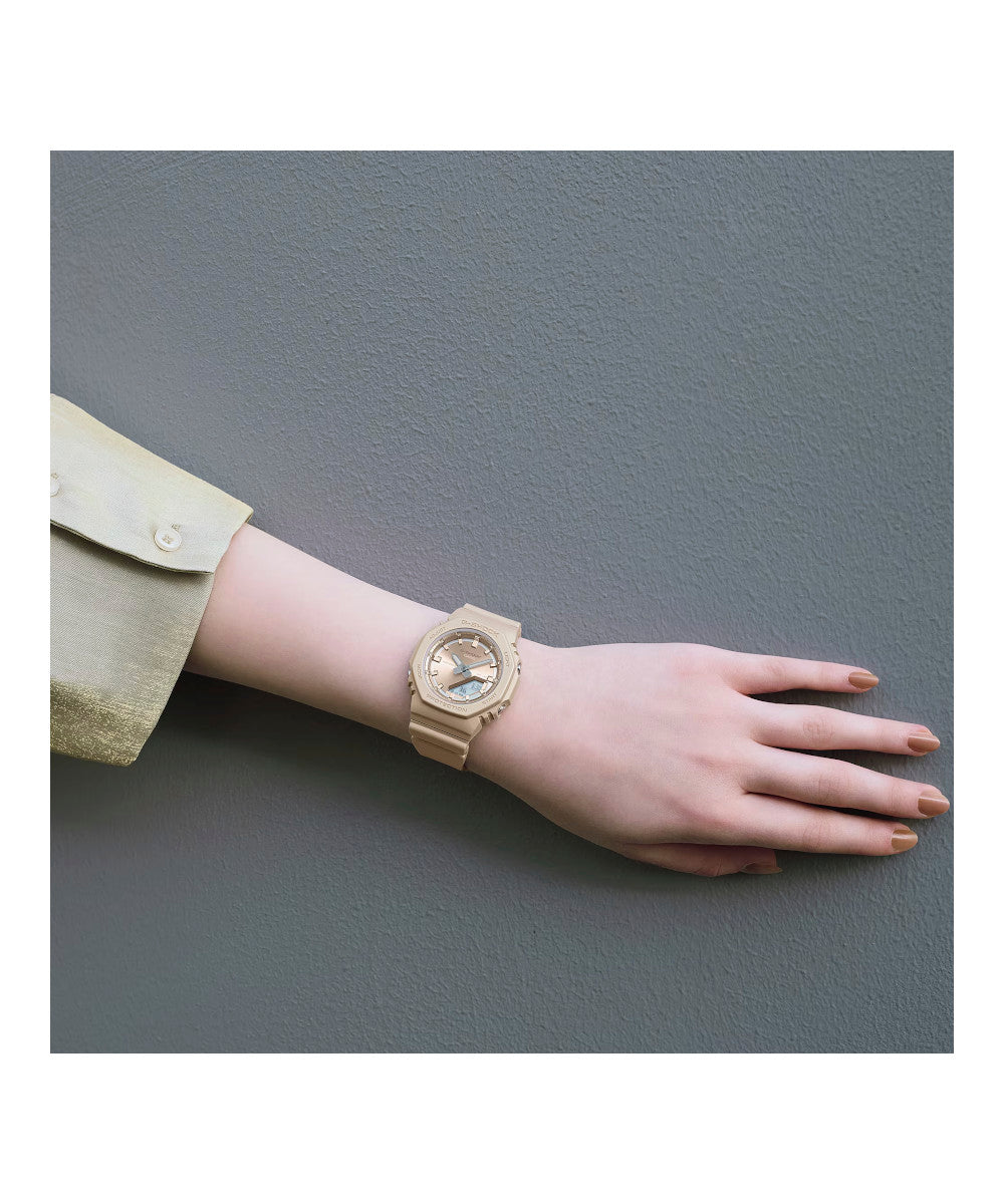 RELOJ PARA MUJER CASIO G-SHOCK  GMA-P2100ST-9ADR -AMARILLO - Tiendas Casio TITEC
