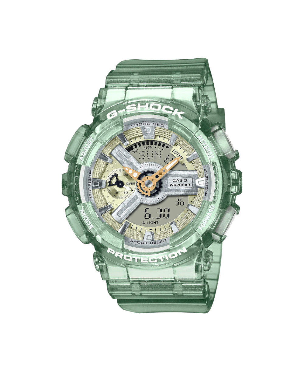 RELOJ PARA MUJER CASIO G-SHOCK  GMA-S110GS-3ADR -VERDE - Tiendas Casio TITEC