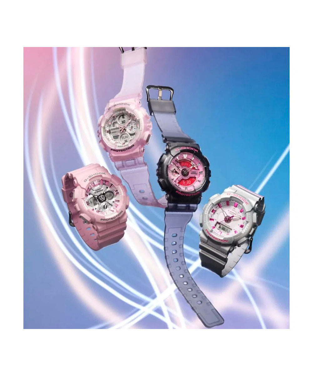 RELOJ PARA MUJER CASIO G-SHOCK  GMA-S110NP-8ADR -GRIS - Tiendas Casio TITEC