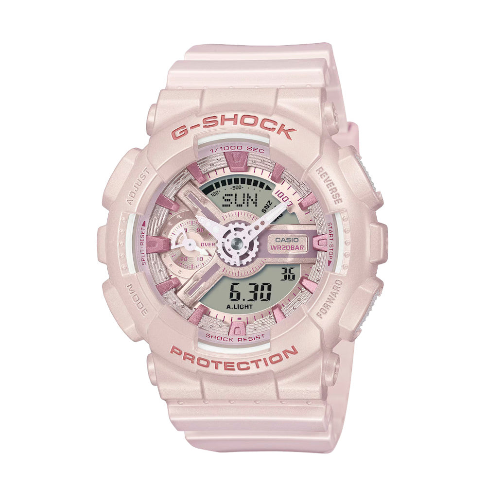 RELOJ PARA MUJER CASIO G-SHOCK  GMA-S110ST-4ADR -ROSADO - Tiendas Casio TITEC