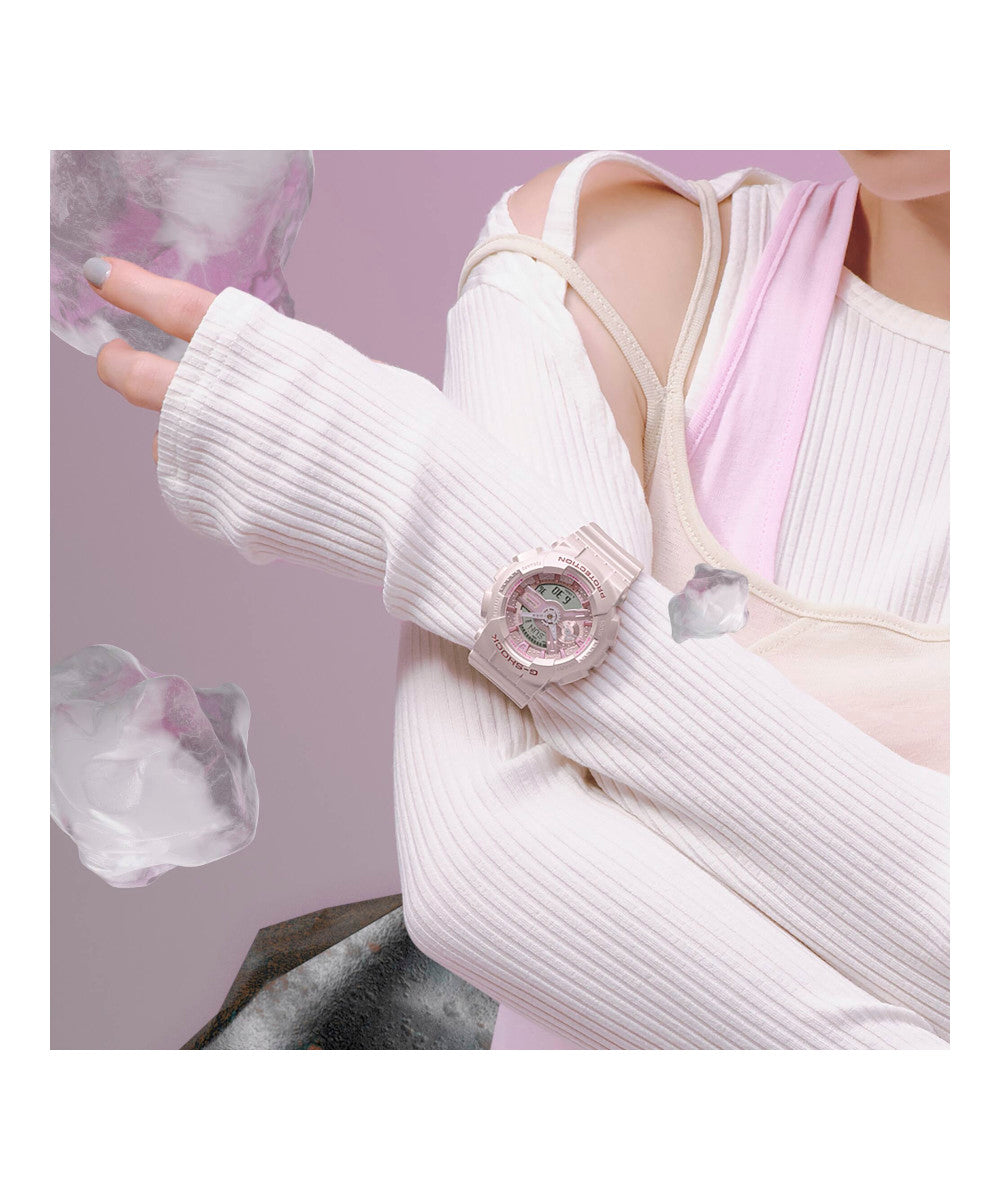 RELOJ PARA MUJER CASIO G-SHOCK  GMA-S110ST-4ADR -ROSADO - Tiendas Casio TITEC