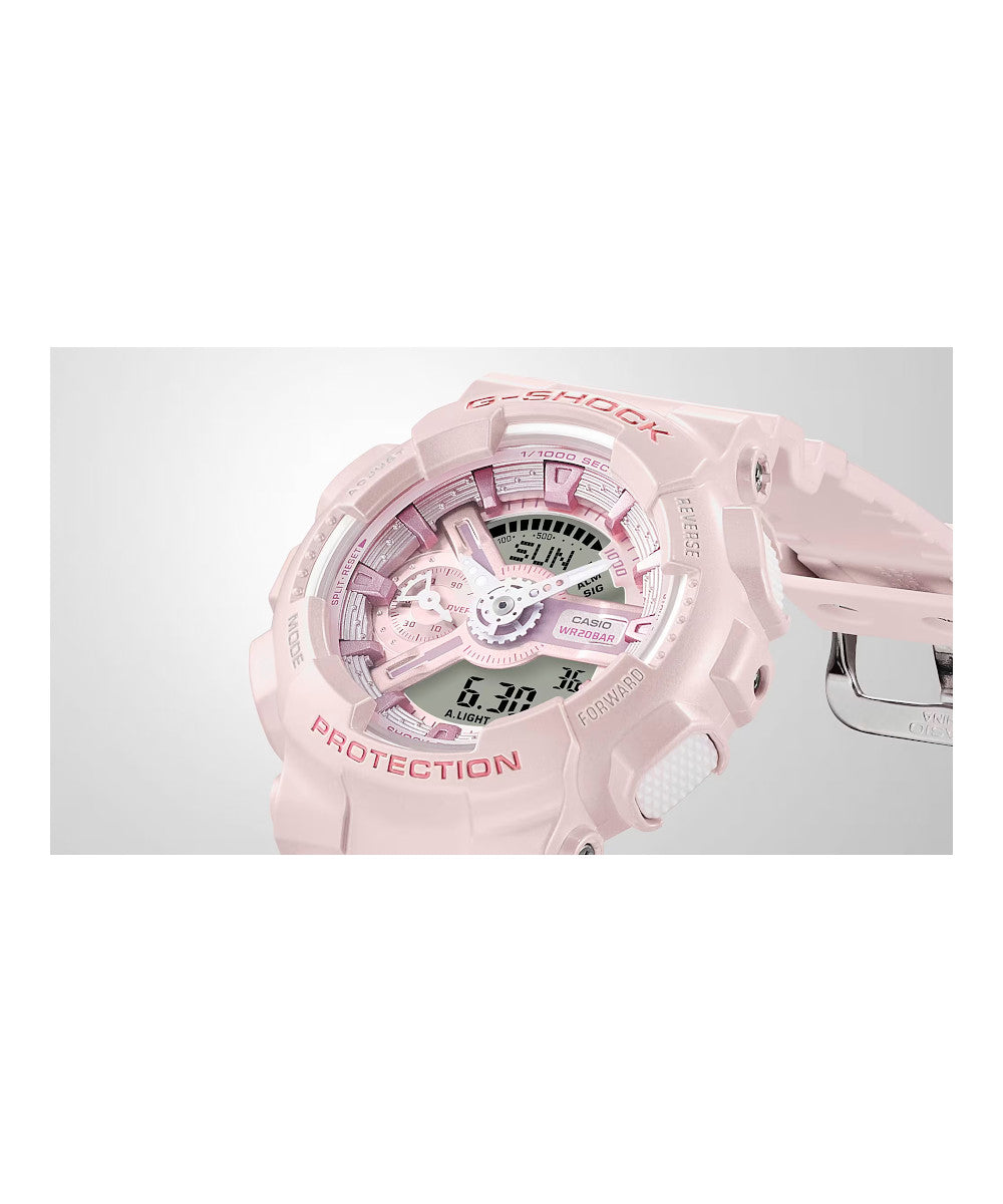 RELOJ PARA MUJER CASIO G-SHOCK  GMA-S110ST-4ADR -ROSADO - Tiendas Casio TITEC