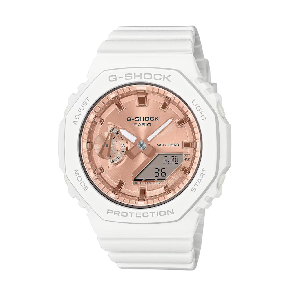 RELOJ PARA MUJER CASIO G-SHOCK  GMA-S2100MD-7ADR -BLANCO - Tiendas Casio TITEC