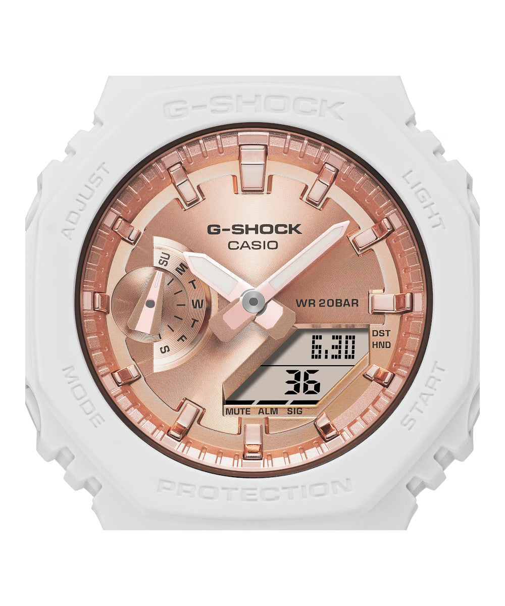 RELOJ PARA MUJER CASIO G-SHOCK  GMA-S2100MD-7ADR -BLANCO - Tiendas Casio TITEC