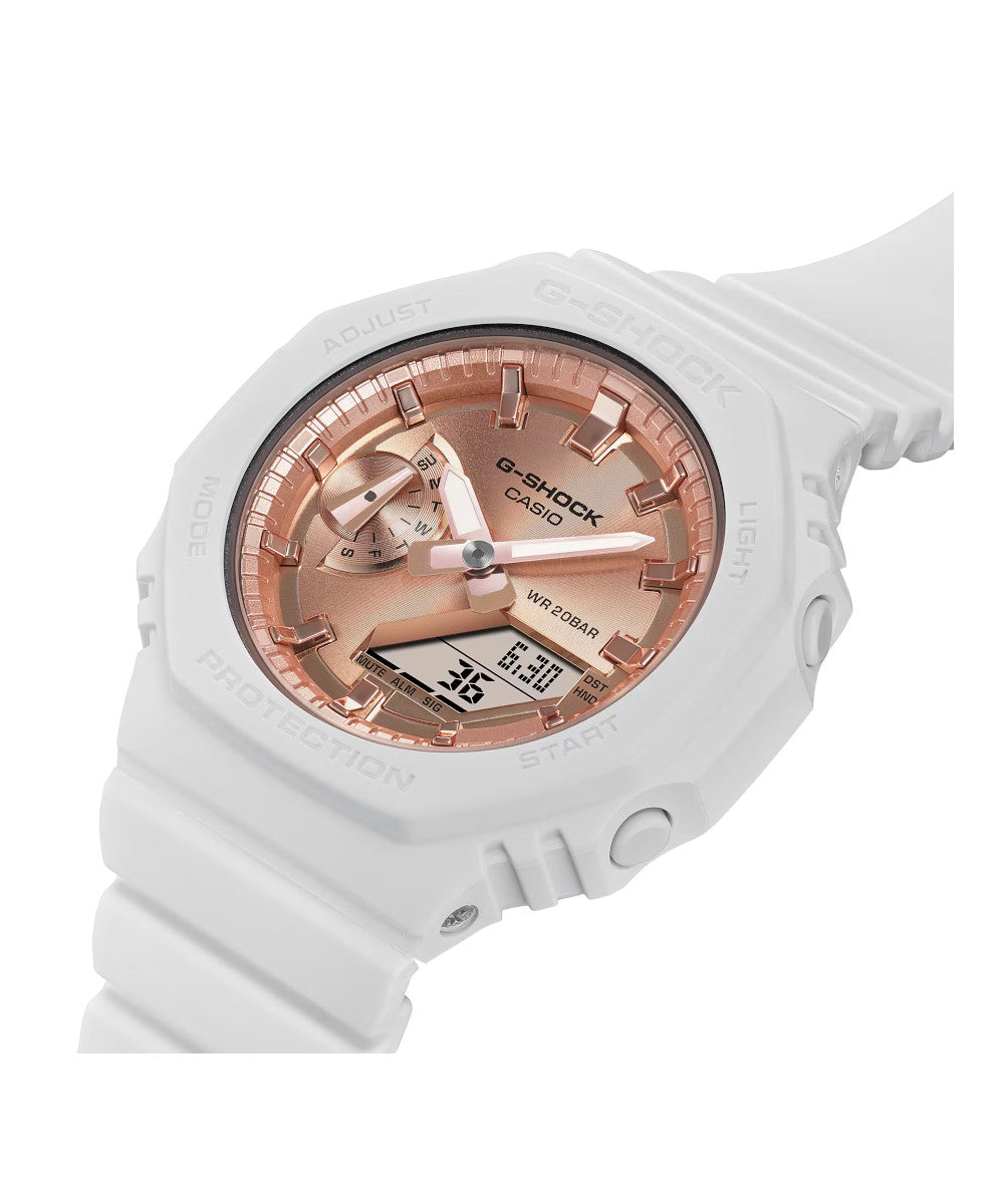 RELOJ PARA MUJER CASIO G-SHOCK  GMA-S2100MD-7ADR -BLANCO - Tiendas Casio TITEC